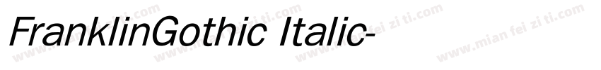 FranklinGothic Italic字体转换